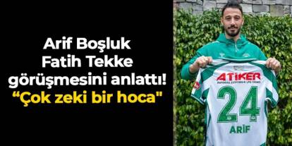 Arif Boşluk Fatih Tekke görüşmesini anlattı! "Çok zeki bir hoca"