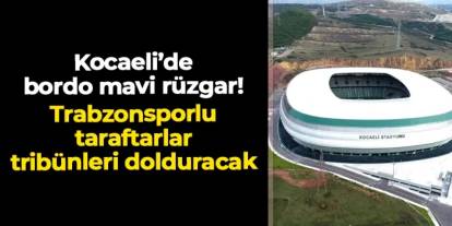 Kocaeli'de bordo mavi rüzgar! Trabzonsporlular tribünleri dolduracak