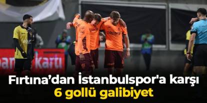 Trabzonspor'dan İstanbulspor'a karşı 6 gollü galibiyet