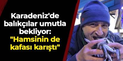 Karadeniz'de balıkçılar umutla bekliyor: "Hamsinin de kafası karıştı"