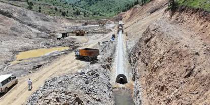 Gümüşhane Aşut Göleti’nde çalışmalar sürüyor