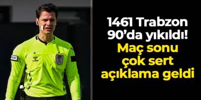 KCT 1461 Trabzon Mardin'e 90'da yıkıldı! Maç sonu çok sert hakem açıklaması