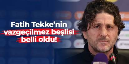 Trabzonspor'da Fatih Tekke'nin vazgeçilmez beşlisi belli oldu