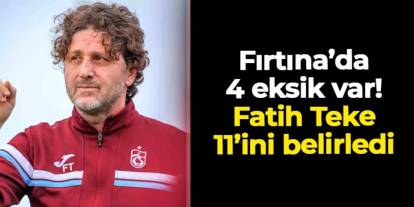 Trabzonspor'da Başakşehir maçı öncesi 4 eksik: İşte muhtemel 11