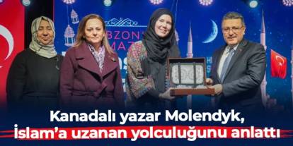 Kanadalı yazar Molendyk, Trabzon’da İslam’a uzanan yolculuğunu anlattı