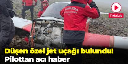 Rize-Erzurum sınırında düşen uçak bulundu! Pilottan acı haber