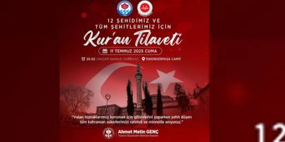Trabzon Büyükşehir Belediyesi'nden şehitler için Kur’an-ı Kerim tilaveti