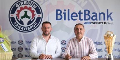 Giresun Sanayispor’un yeni forma kol sponsoru BiletBank oldu