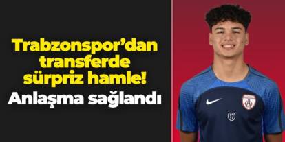 Trabzonspor'a 16'lık yıldız adayı! Bilal Demirağ için anlaşma sağlandı