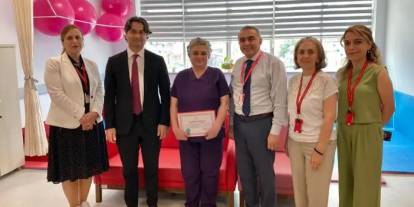 Of Devlet Hastanesi'nde Uzm. Dr. Asiye Semra Kadıoğlu'na teşekkür belgesi