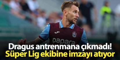 Trabzonsporlu futbolcu antrenmana çıkmadı! Yeni takımına imzaya gitti