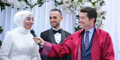 Trabzon'daki tarihi mekan çiftlerin hizmetine sunuldu! İlk nikahı Başkan Ahmet Kaya kıydı