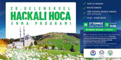 Trabzon'da Haçkalı Hoca 28. kez anılıyor! Yaylada büyük buluşma