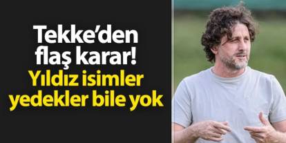 Trabzonspor'da Fatih Tekke'den flaş karar! Yıldız isimler yedeklerde bile yok