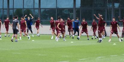Trabzonspor'da günün ilk çalışması tamamlandı!