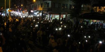 Trabzon'da Sinem Topaloğlu için sessiz yürüyüş