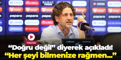 Trabzonspor'da Fatih Tekke "doğru değil" diyerek açıkladı: "Her şeyi bilmenize rağmen..."