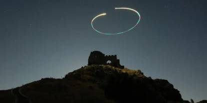 Gümüşhane Kov Kalesi'nde Perseid meteor yağmuru büyüledi