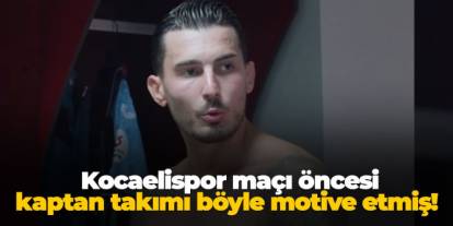 Trabzonspor'da Kocaelispor maçı öncesi kaptan Uğurcan Çakır takımı böyle motive etmiş!