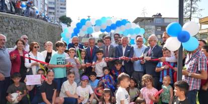 Yomra Belediyesi’nin yeni park ve sosyal yaşam alanı açıldı!