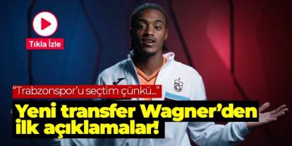 Trabzonspor'da Wagner Pina'dan açıklamalar! "Benim için en iyi tercihti çünkü..."