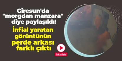 Giresun'da "morgdan manzara" diye paylaşıldı! İnfial yaratan görüntünün perde arkası farklı çıktı