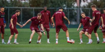 Trabzonspor'da Fenerbahçe maçı hazırlıkları 1 günlük izinin ardından devam etti