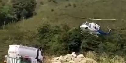 Giresun semalarındaki helikopter merak uyandırdı