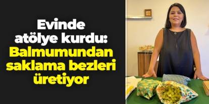 Giresun'da evinde atölye kurdu: Bal mumundan saklama bezleri üretiyor