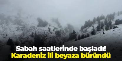 Karadeniz ili beyaza büründü!