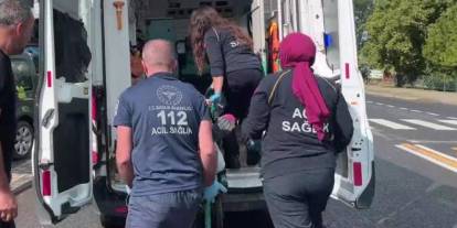 Ordu'da kaldırımda bekleyen kadına araç çarptı! İşte o anlar