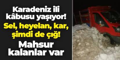 Rize kâbusu yaşıyor! Sel, heyelan, kar, şimdi de çığ: Mahsur kalanlar var