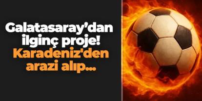 Galatasaray’dan ilginç proje! Karadeniz'den arazi alıp...