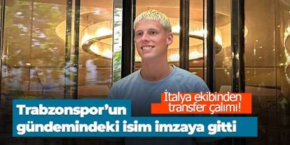 Trabzonspor'un gündemindeydi! İmzaya İtalya'ya gitti