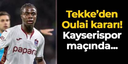 Taraftarları heyecanlandırmıştı! Fatih Tekke'den Oulai kararı
