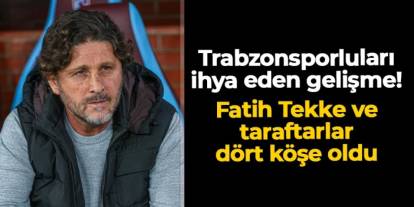 Trabzonsporluları ihya eden gelişme! Fatih Tekke ve taraftarlar dört köşe oldu