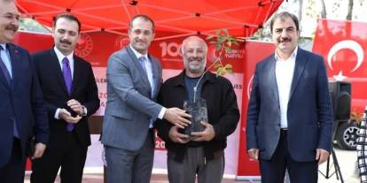 Trabzon'da 2800 adet hurma fidanı dağıtıldı